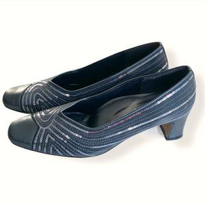 Niveole grey & silver heels - US Women's Sz 8